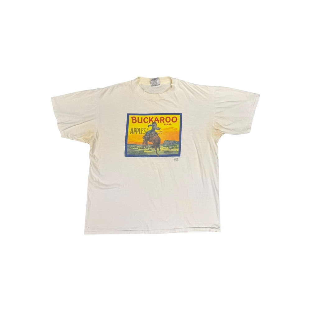 Vintage 90’s Buckaroo Apples Cowboy Rodeo Shirt 1991 Great Grapes Oneita Size XL